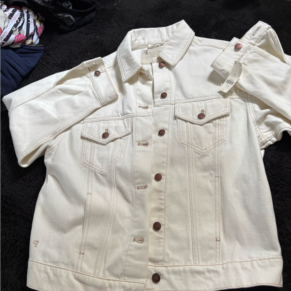 NWT Pilcro Cream Label Jean Jacket Size Xs
